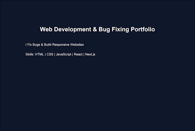 fix bugs in react HTML CSS javascript website fast